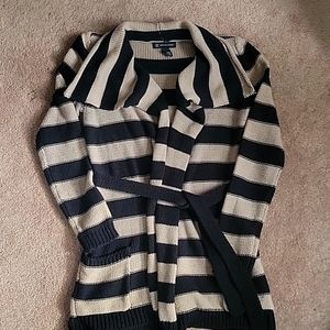 INC Striped Knit Cardigan